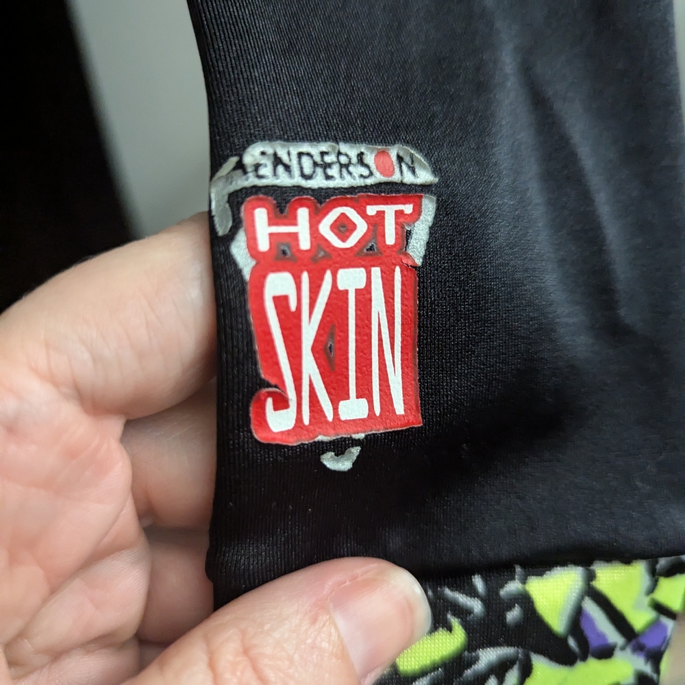 *Vintage* Henderson USA Hot Skin Black and Multicolor Wetsuit XL Surfing Beach - Picture 2 of 8